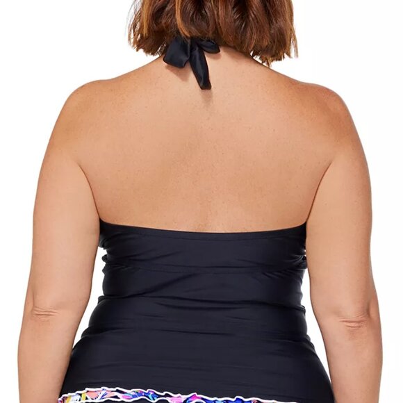 NWoT Island Escapes Women's Mariposa Underwire Halterkini 18W $60 LLL436 - Picture 2 of 2